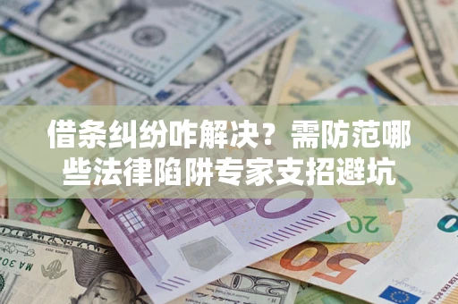 北京借条纠纷咋解决？需防范哪些法律陷阱专家支招避坑