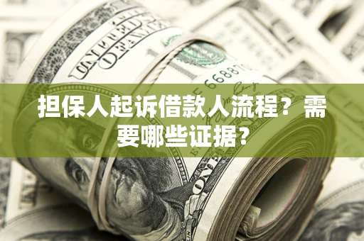 北京担保人起诉借款人流程?需要哪些证据? 北京担保人起诉借款人流程?需要哪些证据?