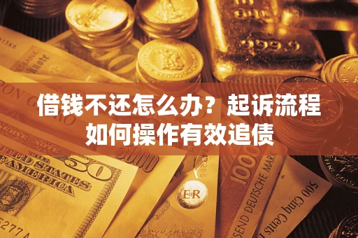 北京借钱不还怎么办？起诉流程如何操作有效追债