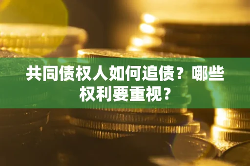 北京共同债权人如何追债？哪些权利要重视？